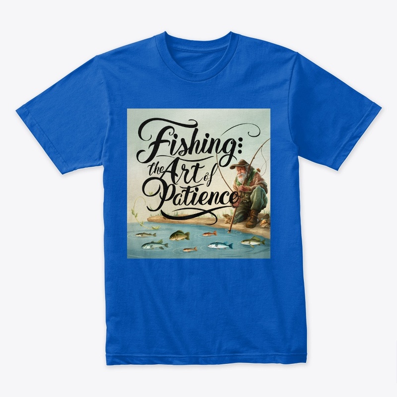 Illustration Fishing text design.