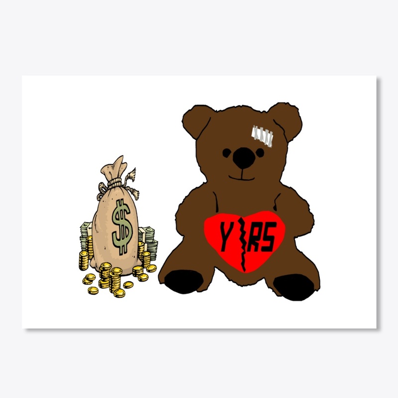 White YRS Bear Face Mask