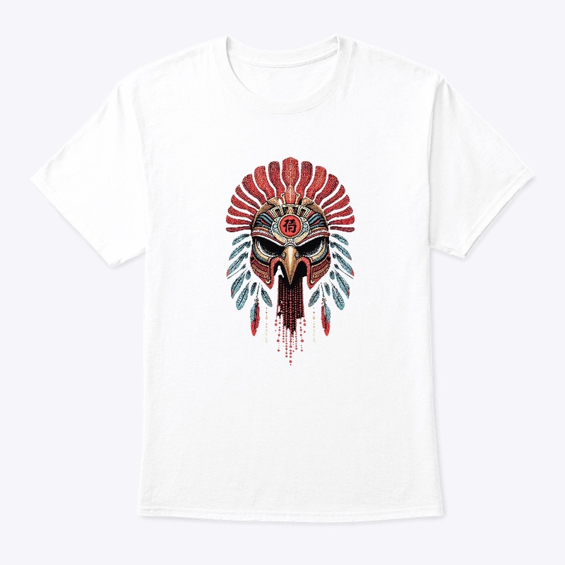 Mythic Pointillist Tribal Mask T-Shirt