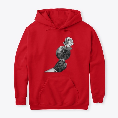 Shoot For The Stars, Aim For The Moon Red T-Shirt Front