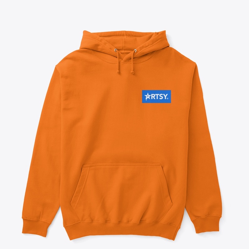 Artsy Life Blue Box Logo Hoodie