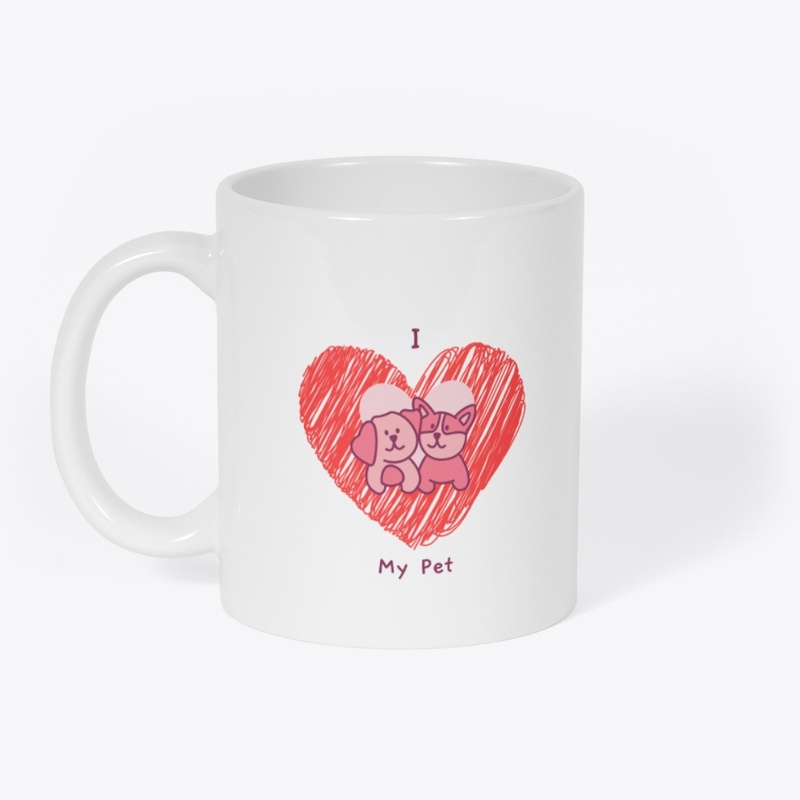 I Love My Pet Men's Stylish Hoodie 