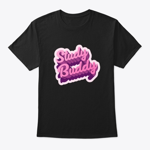 Study Buddy Black T-Shirt Front