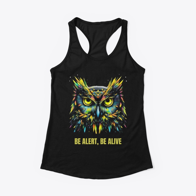 Angry Owl Be Alert, Be Alive V1 Apparels