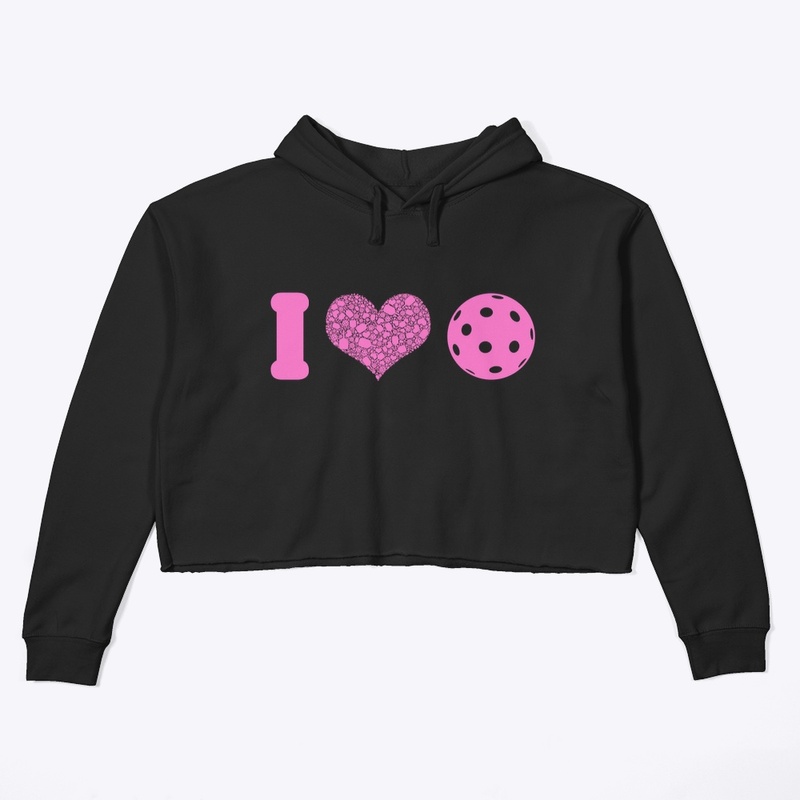 I heart pickleball pink