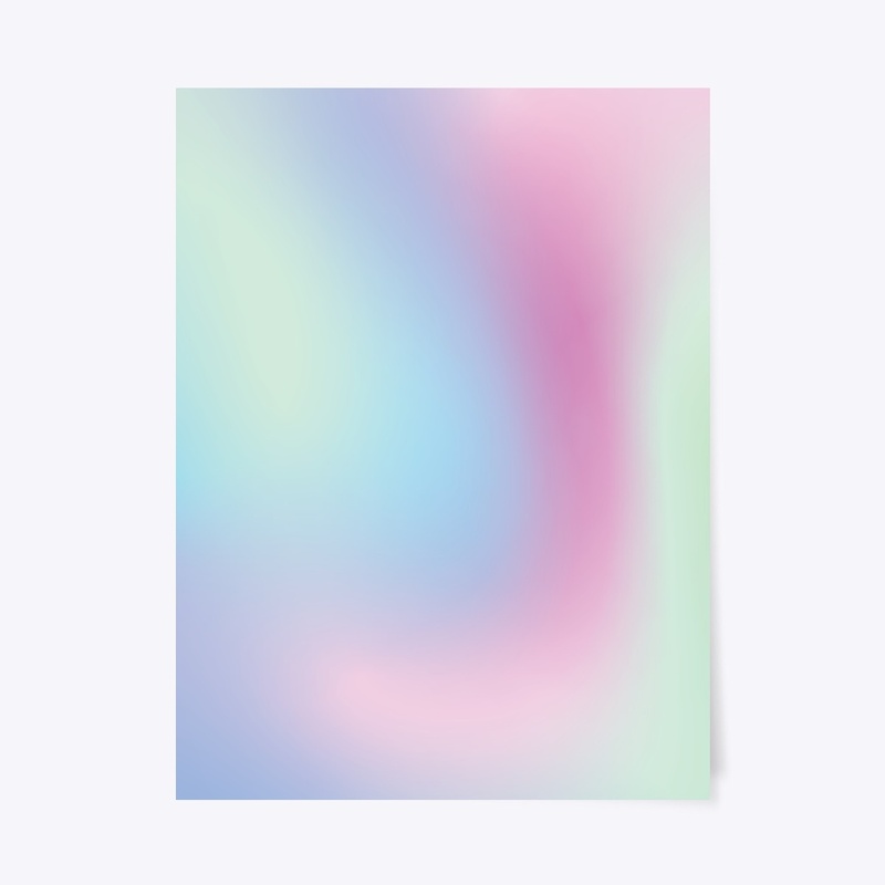 Gradient Rainbow Pastel Watercolour