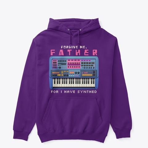 Synthed Purple T-Shirt Front