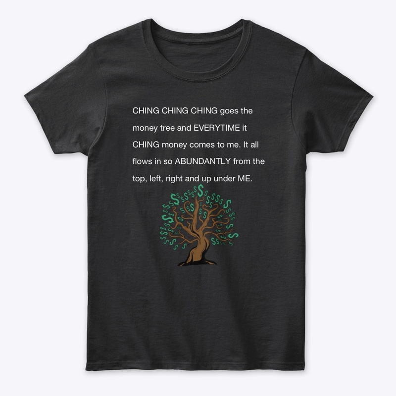 Money tree shirt/ white letters