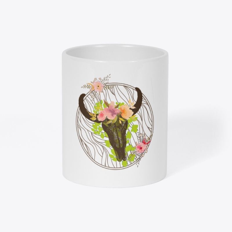 Skull & flowers
