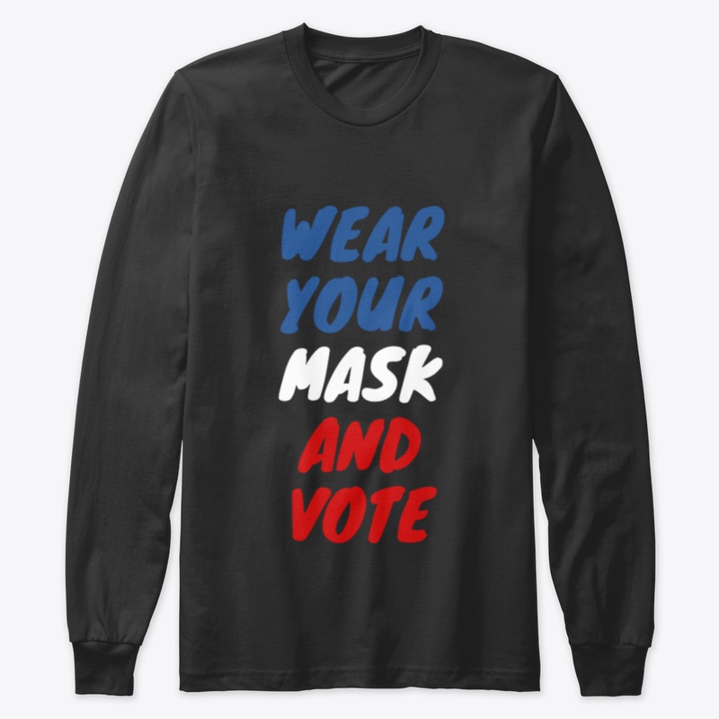 Vote Wear Your Mask And Vote Usa Flag Co