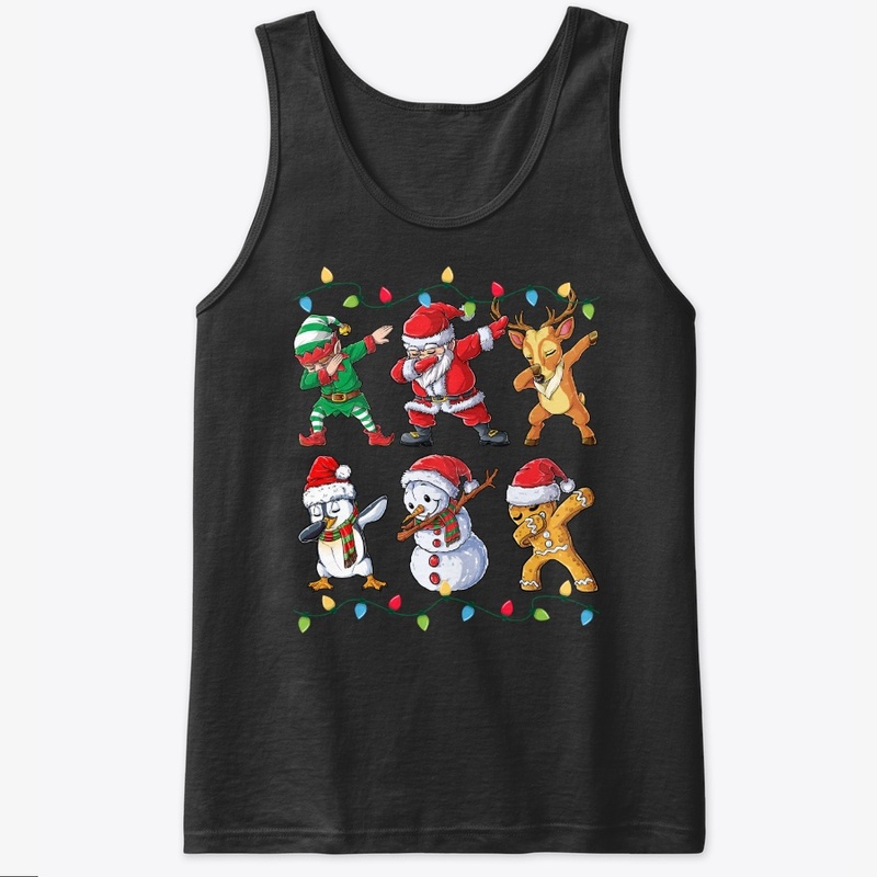 Dabbing Santa Elf Friends Christmas Gift