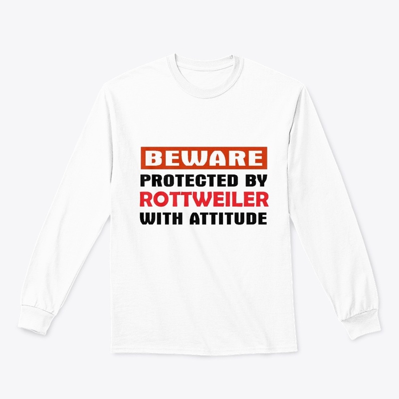 Beware Protected by Rottweiler 
