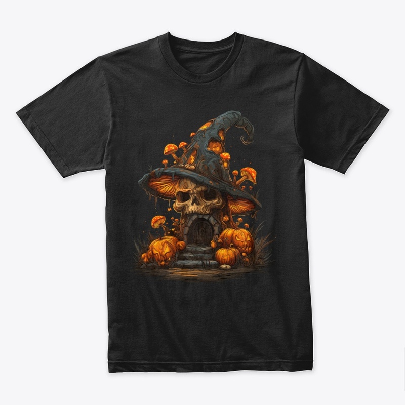 Haunted Skull Mushroom House