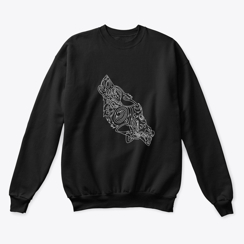 Wolf minimal art