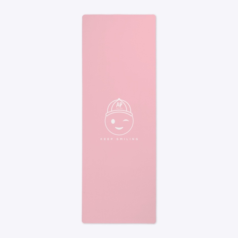 Keep Smiling Wink Emoji - Yoga Mat