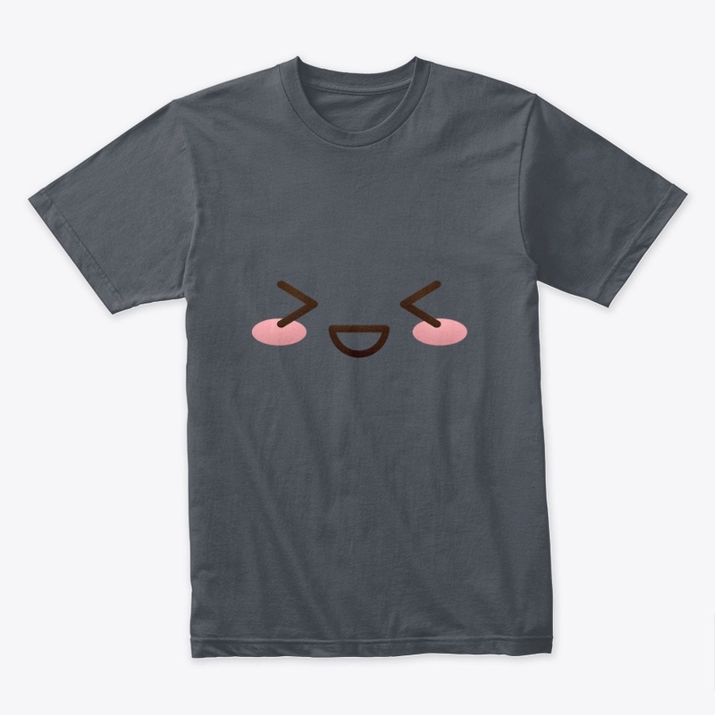 Kawaii japanese anime face design: shy