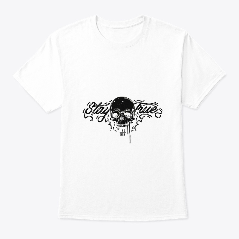 Craze Uk | Stay True Skull - B&W Tees
