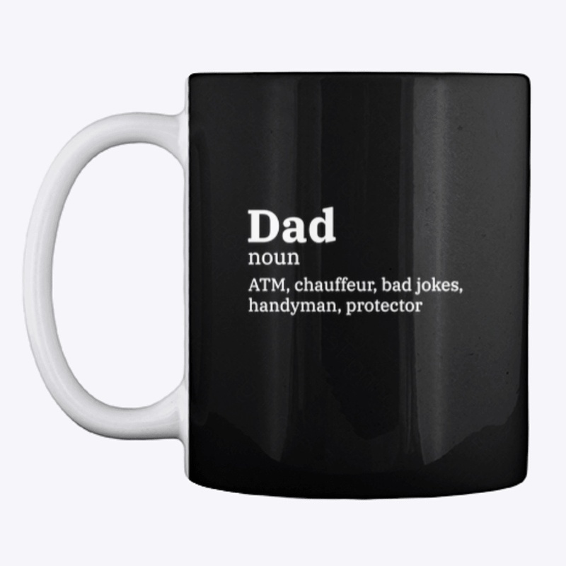 Dad definition - white text