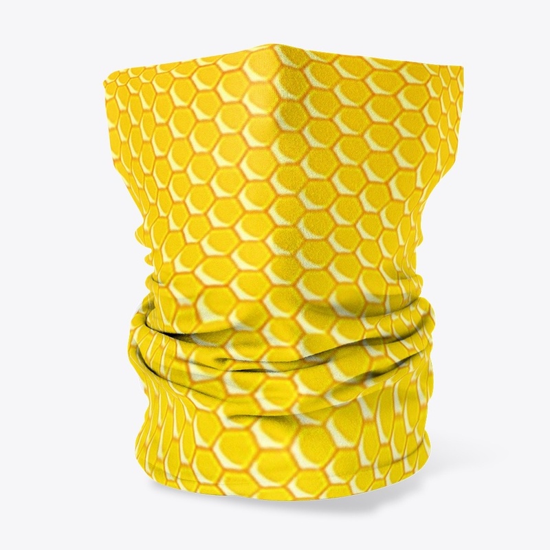 Bee Honeycomb Yellow Pattern Design