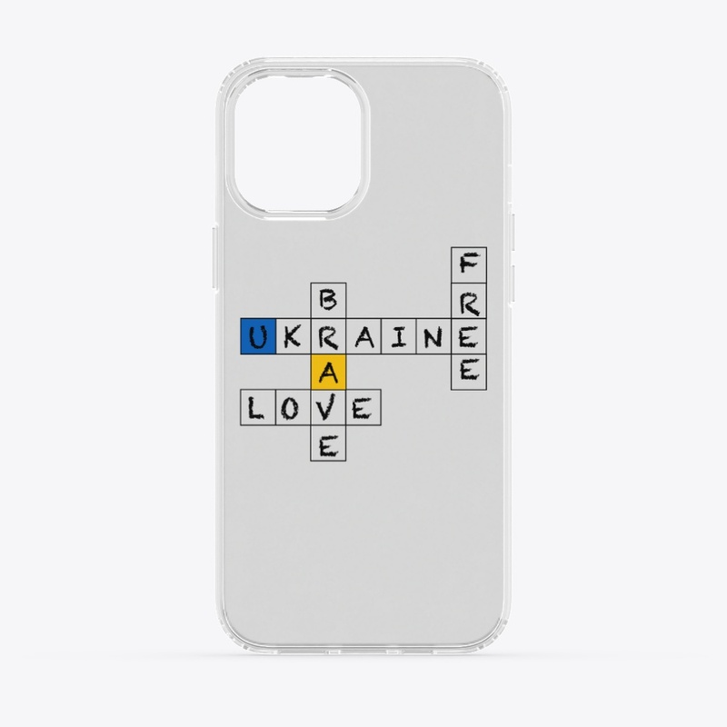 iPhone CaseUkraine Love Free Brave 💙💛