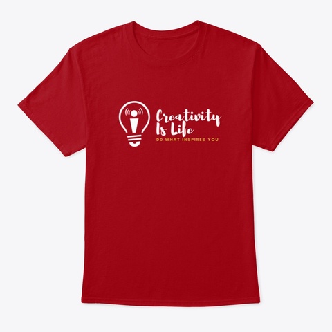 Do What Inspires You
 Deep Red áo T-Shirt Front