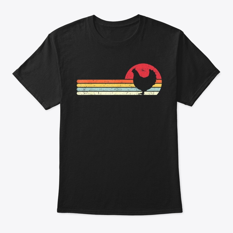 Chicken Shirt Retro Style T-Shirt Farmer