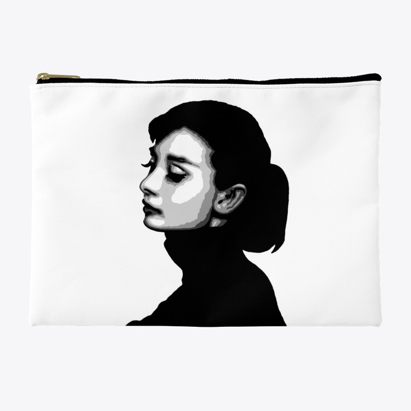 Aubrey Hepburn Black and White Portrait