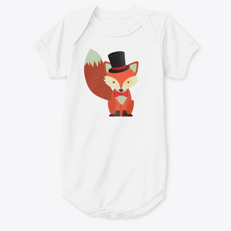 One Smart Fox with Top Hat and Monocle