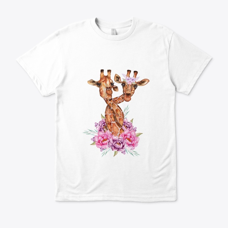 Flowery Giraffe Tee 