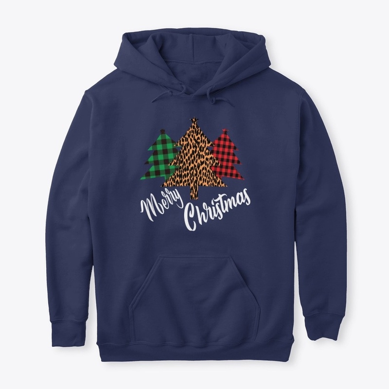 Merry Christmas Leopard Buffalo  Plaid
