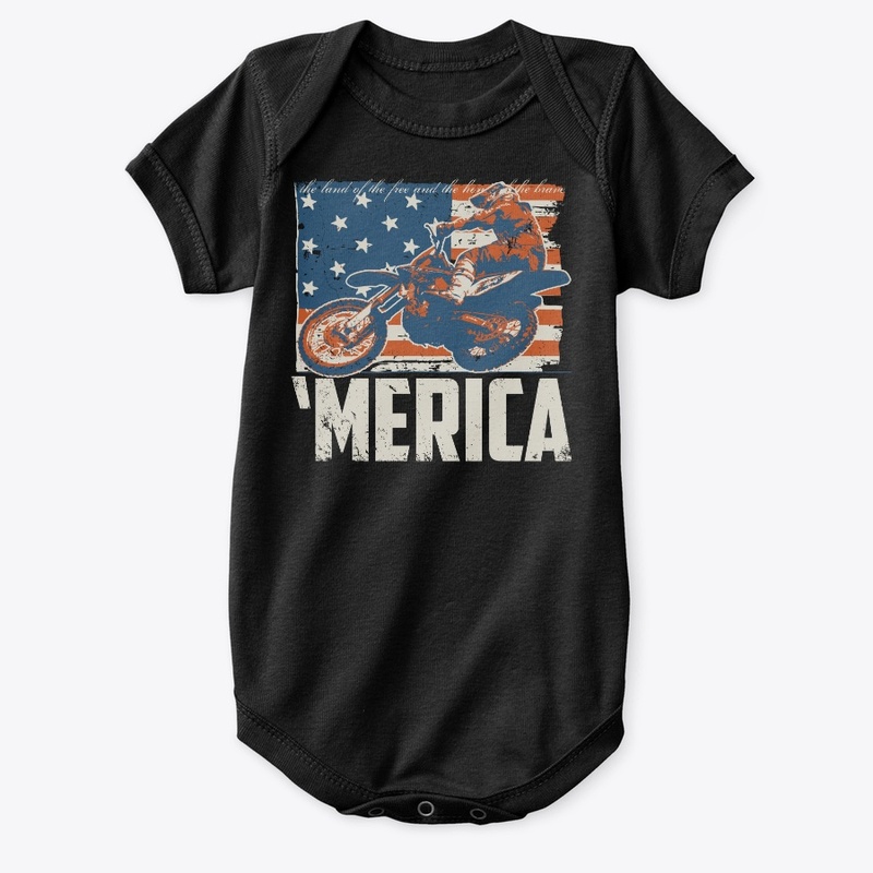 Motocross Merica Racer Flag