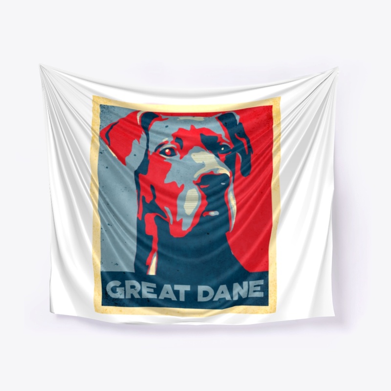 Cool Great Dane Propaganda Poster Style