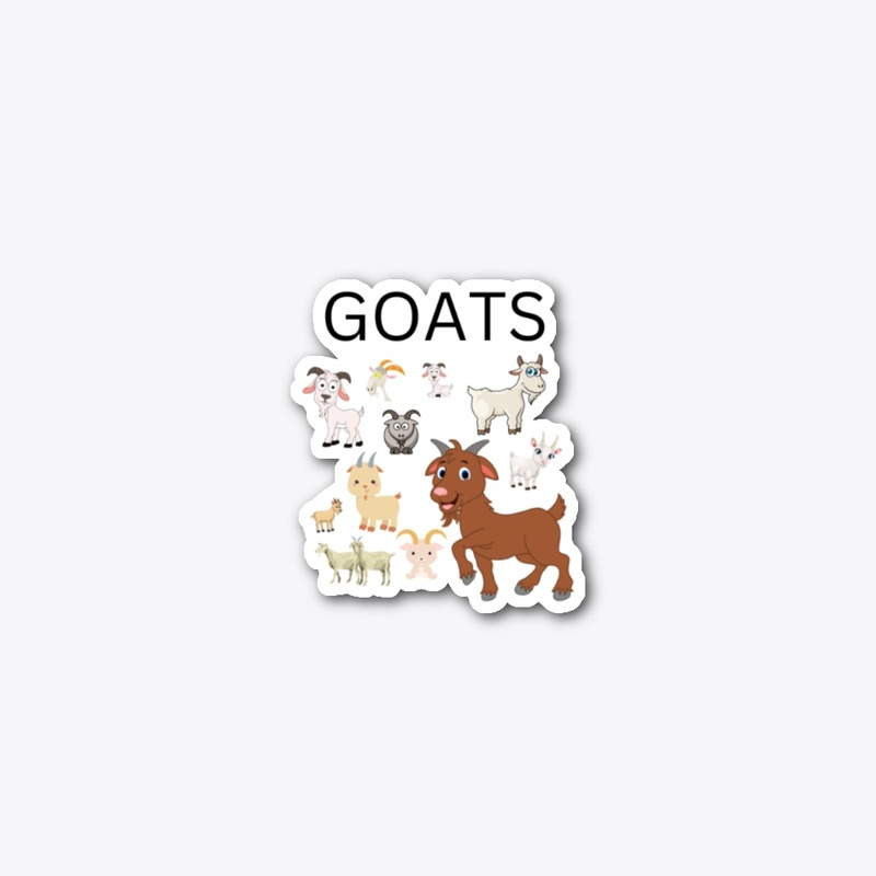 Funny Cartoon Goats