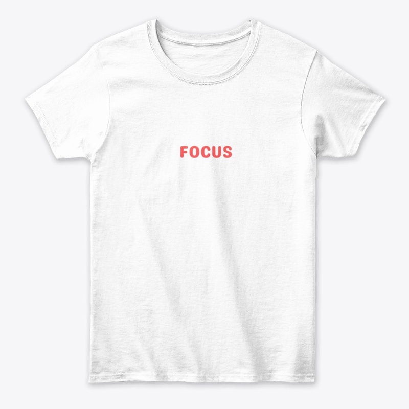 Focus word for t shirt design