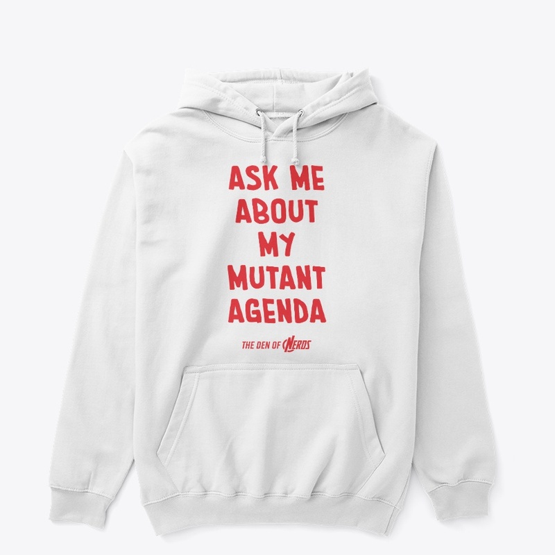 Mutant Agenda Red Text Merch