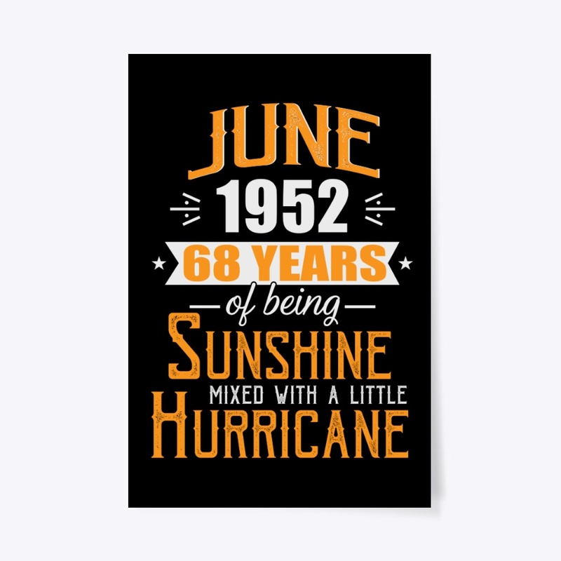 June 1952, 68 Years Anniversary Gift