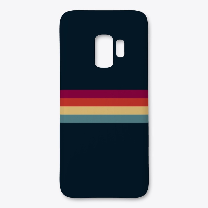 Ujizane Abstract Colorful Retro Stripes