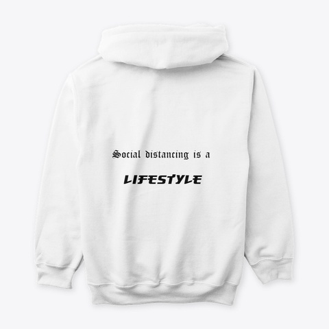 Social Distancing White T-Shirt Back
