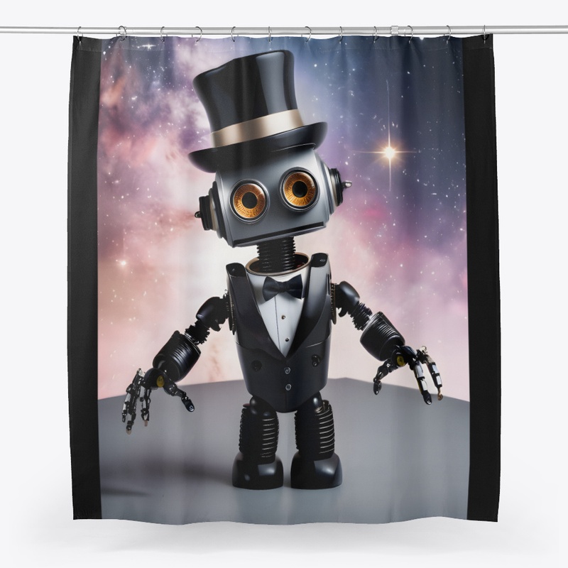 A robot with a top hat