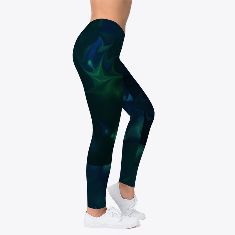 Black, blue and green
