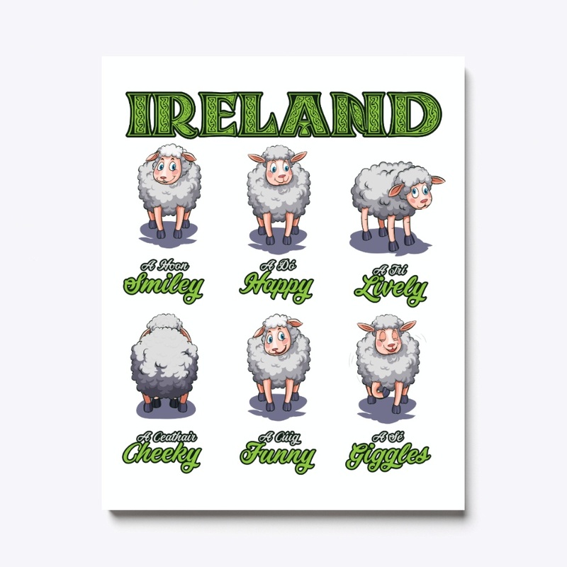 Happy Sheep Irish St Patrick Farmer Gift