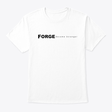 Forge White T-Shirt Front