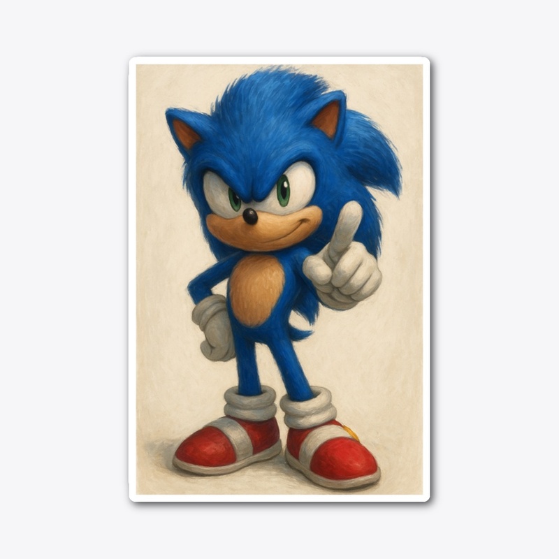 Cool Blue Speedster Art Tee