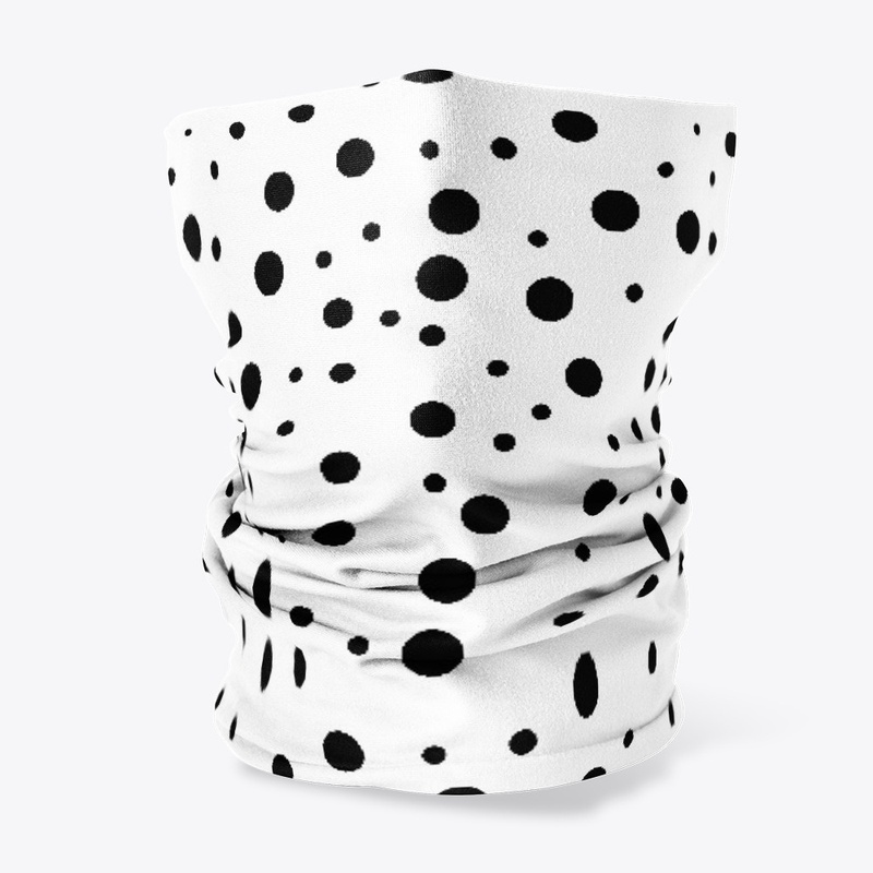 polka dot face mask