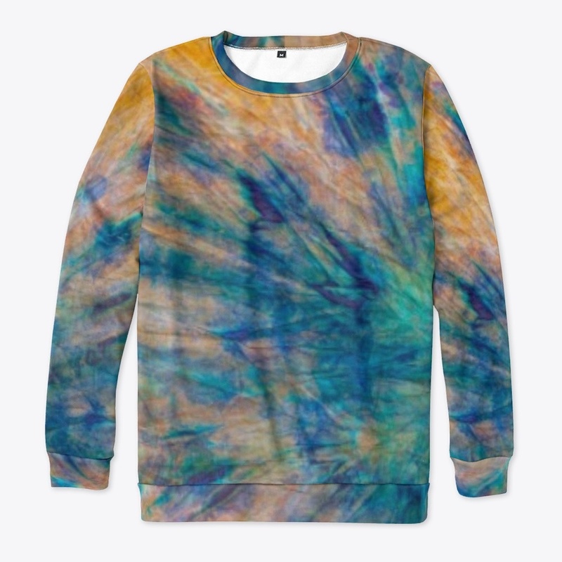 Orange and Blue Tie Dye Loungewear