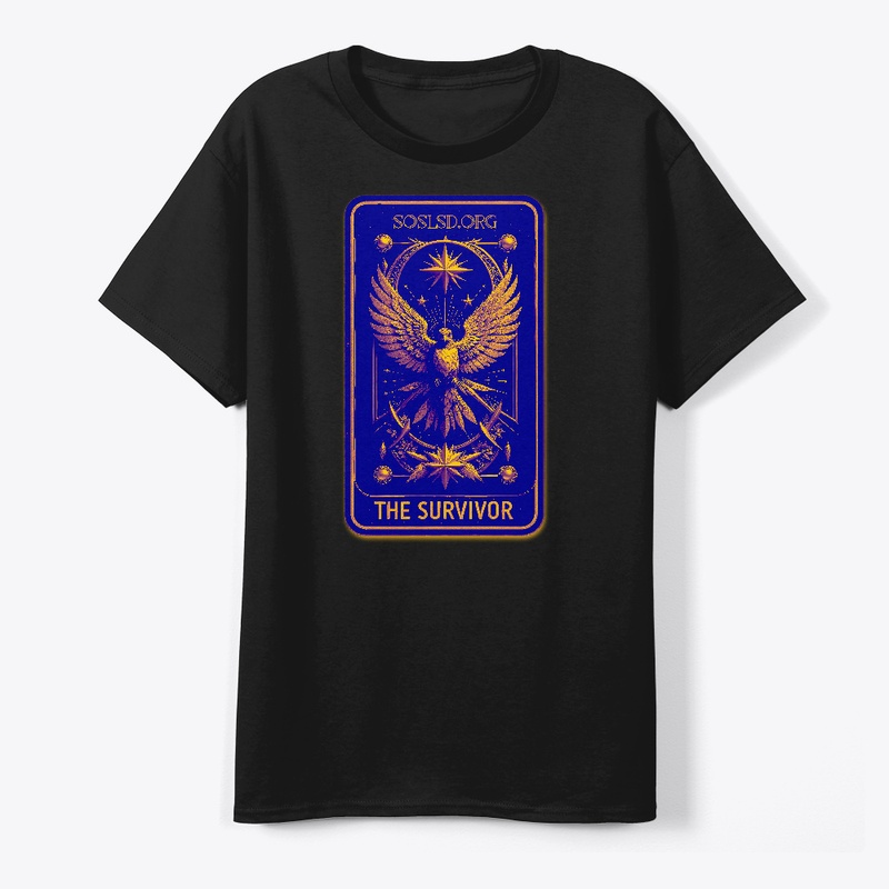 Survivor Tarot printed tee SOSL yel/blu