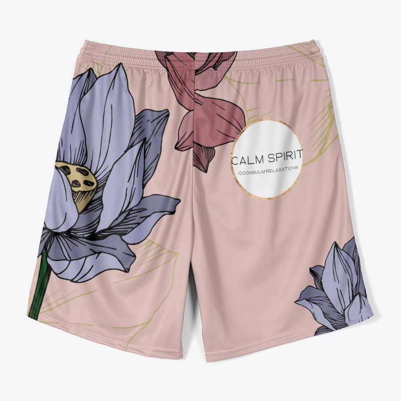 Calm Spirit♥ Lotus Art Jersey Shorts