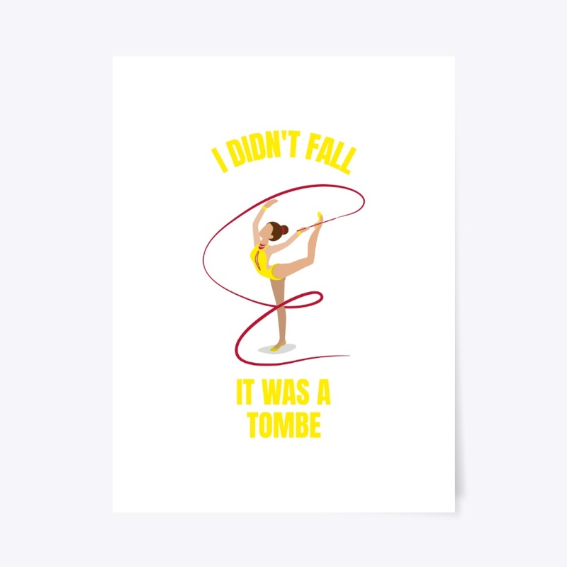 I didn't fall it was a tombe funny balle