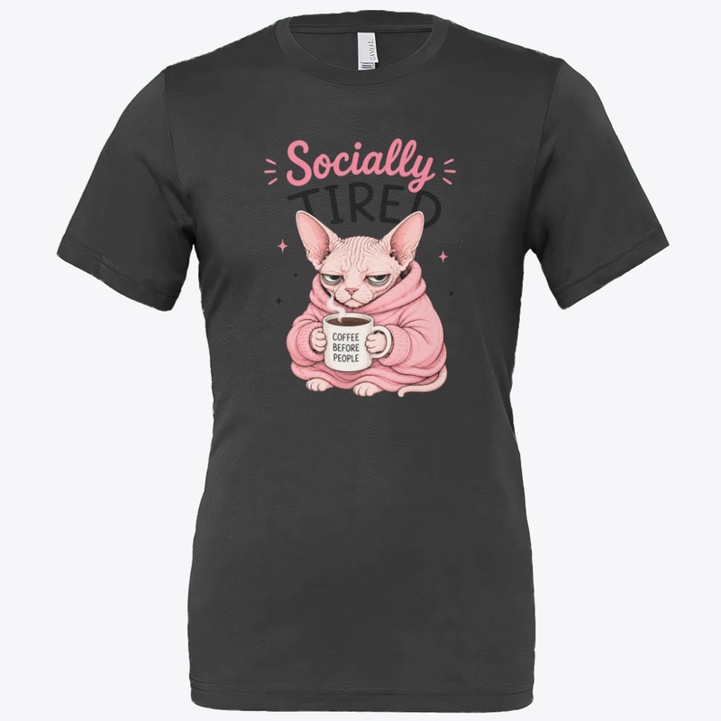 Socially Tired Sphynx Cat