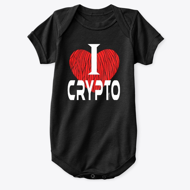 I love Crypto - white letters